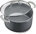 BEZIA 6QT Non Stick Stock Pot with Lid, Ceramic Induction Cooking Pot