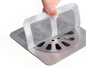 100 Pcs Disposable Shower Drain Hair Catcher,Disposable Hair Catcher Shower Drain,Disposable Drain Covers 4 inch X 4 inch, Hair Catcher, Suitable for Bathroom, Kitchen Sinks
