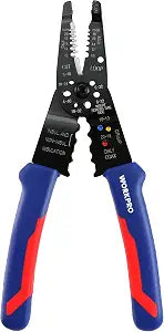 WORKPRO 8-Inch Wire Stripper, Multi-Tool Wire Cutter for Stripping, Cutting and Crimping, W091033AE