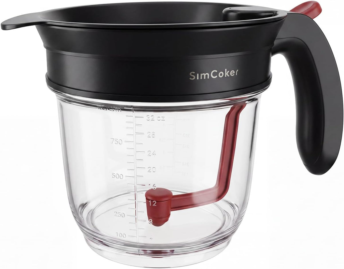 Fat Separator with Bottom Release, 4 Cup Gravy Strainer