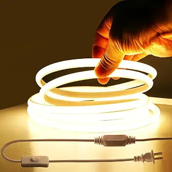 COB LED Strip Lights, 110V Led Light Strips Rope Lights Waterproof 16.6FT