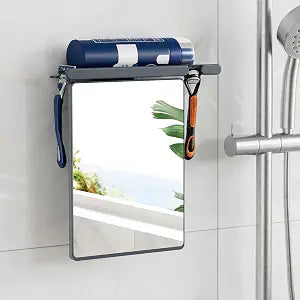 TAILI Shower Mirror Fogless for Shaving,Fogless Mirror Suction Wall Mounted