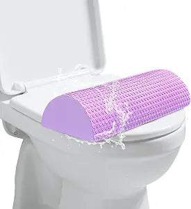 AOSSA BBL Toilet Seat Riser, Brazilian Butt Lift Toilet Seat Lifter, 3 inch High Commode Seat Riser Cushion for Surgery Recovery, BBL Butt Pillows for Sitting, Booty Elevated EVA Pad (Purple)