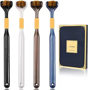 4-Piece Set of 3-Sided toothbrushes Adults