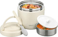 wiwens Thermo Food Jar for Hot Food 32OZ Soup Thermo Lunch Containers Wide Mouth Vacuum Insulated Stainless Steel Leakproof Bento Box with Spoon (Beige)