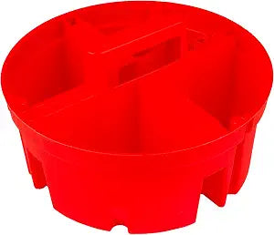 Bucket Boss - Super Stacker Small Parts Organizer, Bucket Organization (15054), Red