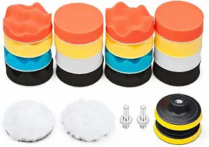 3 Inch Polishing Pads Kit, 22PCS Foam Buffing Pads for Drill Car Polishing