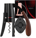 Forge Quality Vertical Lever Corkscrew Wine Bottle Opener with Foil Cutter.