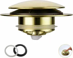 WELLUP Bathtub Drain Stopper,Tub Stopper Pop Up Replacement Gold