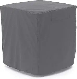 STARTWO Air Conditioner Cover Heavy Duty Waterproof Durable for Outdoor Elastic Bottom for Secure Fit Year Around Protection -Gray W24inD24inH30in