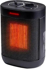 COMFORT ZONE Ceramic PTC Desktop Space Heater with Thermostat