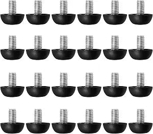 24 PCS 8mm x 1.25 M8 Project Adjustable Outdoor Furniture Leg Levelers, Screw in Leg Levelers Replacement Outdoor Patio, Stainless Steel Screw-in Patio Furniture Leveling Feet