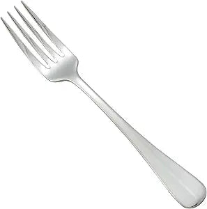 Winco 7 3/4" Stanford Stainless Steel Dinner Fork (Set of 12)