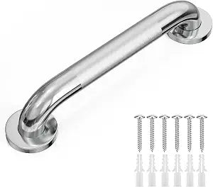 24-Inch Heavey Duty Grab Bar,304 Stainless Steel Handrail, Safe Load Capacity 500lb, Textured Grab Bars Suitable for Bathrooms, Stairs, Corridors, Need to Punch Holes