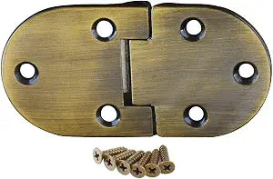 Baltimore Hardware Butler Tray Hinge in Brushed Antique Brass Finish  Includes Six Mounting Screws for Secure Installation, Durable and Stylish Folding Hinge for Home Decor