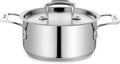 Stainless Steel Stockpot with Lid, 2 Quart, 18/8 Steel