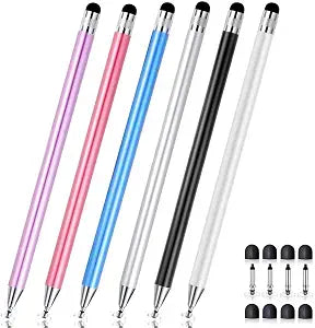 Stylist Pens, 2 in 1 Stylus Pen for Touchscreen (6pcs)