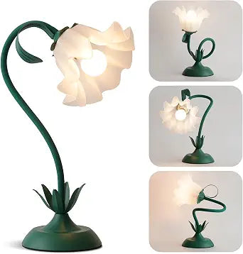 WERFOP Flower Table Lamp Cute Desk Lamp for Bedroom Home Decor