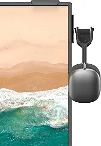 Headphone Holder for Screen (black)