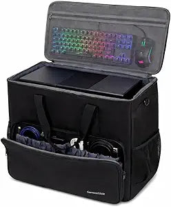 PC Travel Case for ATX/M-ATX Computer Tower, Portable Desktop Carrying Case