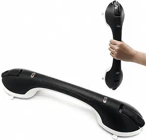 Suction Grab Bar for Shower Bathtub: Upgraded Heavy Duty Non-Slip Grip Handle with Strong Suction Cup for Bathroom Wall, Max Load 269LBS Safety Bar for Elderly Senior