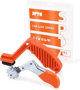 SPTA Polishing Pad Conditioning Brush, Polishing Spur Tool Set,Wool Buffing Pad Cleaning Spur Tool+ Foam Pad Brush, Car Buffing Pad Professional Cleaning Tool for Buffing Pads and Woolen Pads