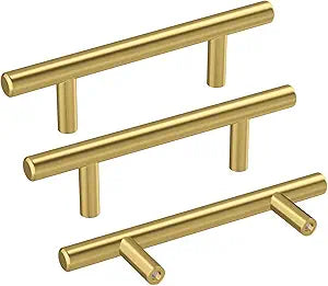 Haidms 20 Pack 3 Inch Gold Cabinet Handles Brass Kitchen Pulls