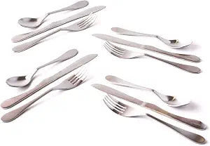 KNORK Lite 12 Piece Flatware Set Matte (starter stamped series)