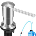Yofidra Soap Dispenser for Kitchen Sink: Built in Sink Soap Dispenser Pump, Brushed Nickel Stainless Steel Sink Soap Dispenser with 47'' Tube Kit Fit for Kitchen Bathroom in Counter