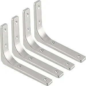 SAYAYO Wall Shelf Bracket 8 x 6 Inch, Stainless Steel Heavy Duty L Bracket