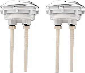 2 Pack 58mm/2.2 inch Dual Push Flushing Toilet Button with Thread Diameter