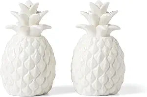 Lenox 893879 Wicker Creek Pineapple Salt & Pepper Set, 0.66, White