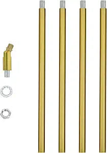 M10 Threaded Extension Rod with Sloped Ceiling Adapter