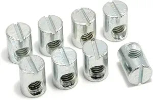 ReplacementScrews Cross Dowel Barrel Nuts Compatible with IKEA Part 100514 (SUNDVIK, MYDAL, HASSELVIKA) (Pack of 8)