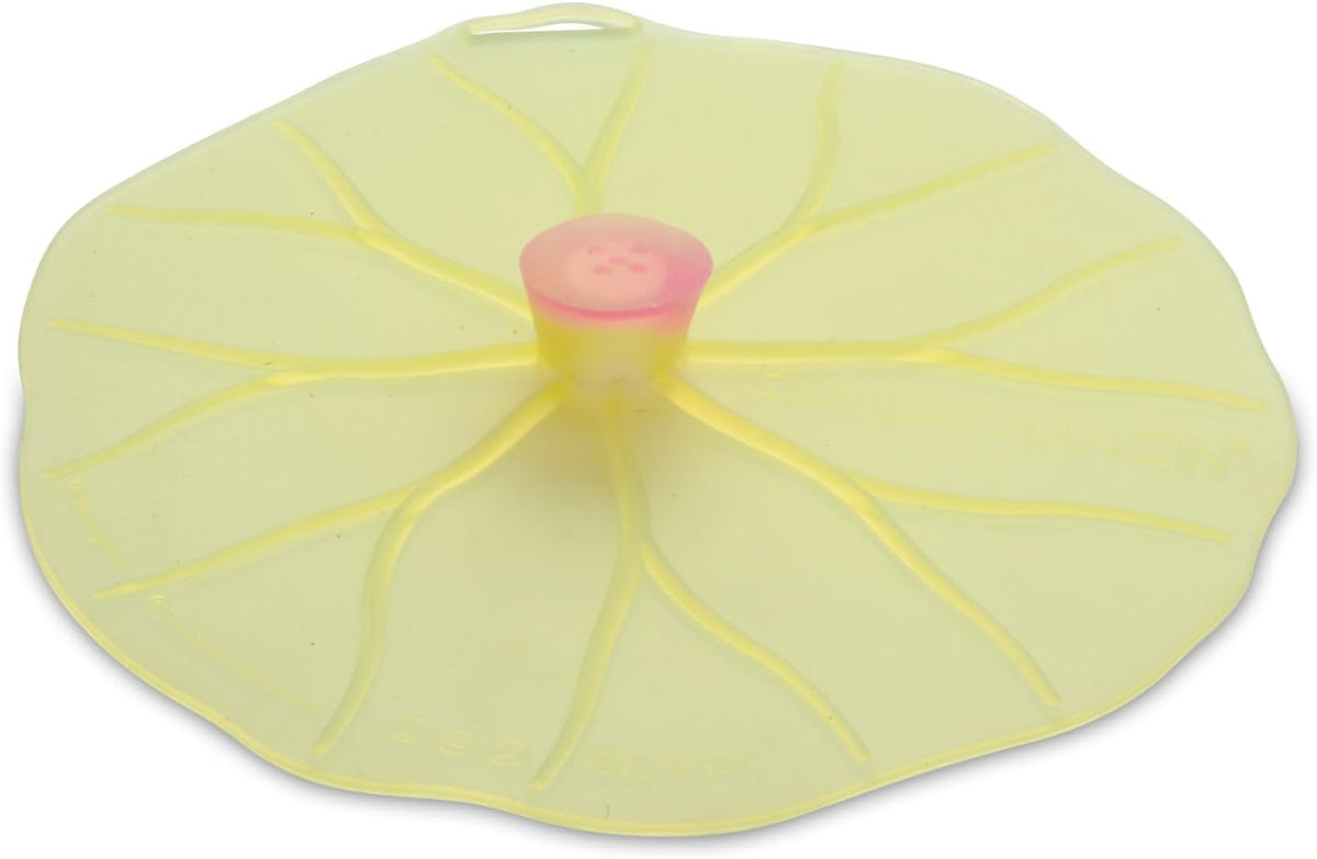 Charles Viancin Silicone Lid for Bowls and Pans - Lilypad Design - Small 6"