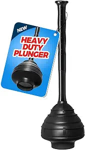 FORASTO Toilet Plunger, Heavy Duty Plungers for Bathroom Drain Clog Remover