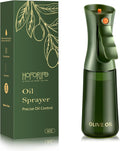 Glass Olive Oil Sprayer for Cooking 7.6 oz (Olive Green Bottle)