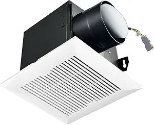 Bathroom Exhaust Fan 88CFM 1.0 Sone, Ultra-quiet Bathroom Vent Fan System Extractor Energy Saving Ceiling Exhaust Ventilation Shower Bath Fan