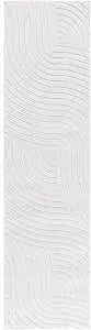 SAFAVIEH Selena Collection Area Rug - 2'2" x 8' Runner, Ivory, Geometric Design, Ideal for High Traffic Areas in Living Room, Bedroom, Dining (SLE680A)