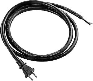 Power Tool Replacement Cord, 2 Prong Polarized 14 Gauge Replacement Power Cord with Open End, Heavy Duty 125V Supply Cable for AC Appliance, NEMA 1-15 Plug UL SJT 14AWG (6FT)