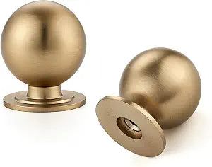 Champagne Bronze Cabinet Knobs, 12 Pack Round Dresser Knobs 0.95" Diameter