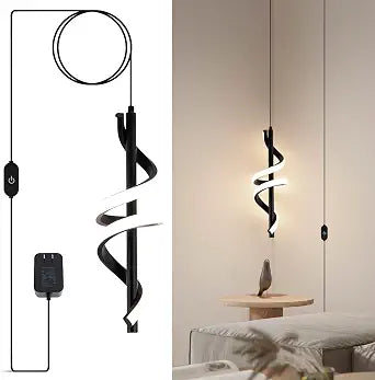 Plug in Pendant Light,Dimmable Hanging Lights with Plug in Cord