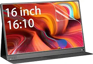 2-Pack 16 inch Portable Monitor Screen Protector for ARZOPA/MNN/KYY/VILVA/ASUS/FANGOR/ViewSonic/QQH 16" Portable Monitor, High Definition Anti-Scratch Clear Shield