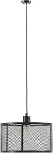 INK+IVY Jaxson Modern Pendant Light Fixtures for Kitchen Island, Hanging Ceiling Lamp with Black Metal Cage Shade, 76" Drop, Contemporary, Island, Dining, Foyer, Bath, Bedroom, Black