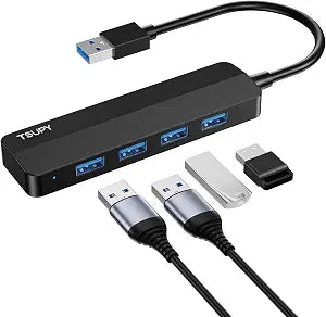 USB 3.0 Hub, TSUPY 4 USB Port Hub USB 3.0 Splitter USB Port Expander