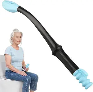 Toilet Aids for Wiping, 15.6'' Long Reach Butt Wiper Tool, Blue