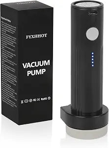 Cordless Electric Vacuum Pump for Vacuum Storage Bags Travel, Travel Air Pump, Portable USB Rechargeable Seal & Compression Bag Pump Space Saver for Clothes, Blankets & Bedding (Without Storage Bags)