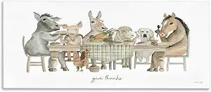 Farmhouse Kitchen Give Thanks, 13 x 30 Inch Canvas Wall Art