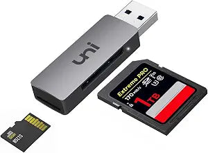 uni SD Card Reader, USB 3.0 SD Card Adapter High-Speed for SD/Micro SD/TF