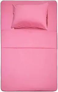 Best Season 3 Piece Bed Sheet Set (Twin,Peach Pink) 1 Flat Sheet,1 Fitted Sheet and 1 Pillow Cases,100% Brushed Microfiber 1800 Luxury Bedding,Deep Pockets,Extra Soft & Fade Resistant